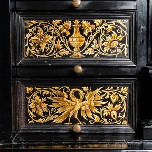 Un cabinet en bois d'ébène, bois noirci et bois peint, Anvers, 17ème — photo 14