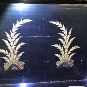 Un cabinet et une boîte de forme rectangulaire en laque doré, Canton, Chine, 19ème — photo 21