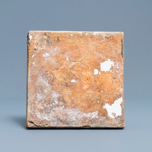 Un carreau en faïence de Delft polychrome à décor d'un cygne, début du 17ème — photo 2
