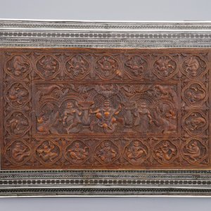 Un coffret anglo-indien en bois sculpté incrusté d'ivoire, Vizagapatam, 19ème — photo 9