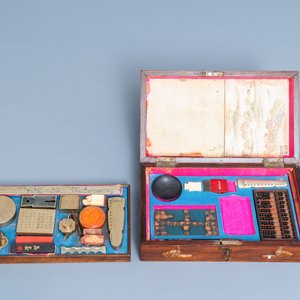 Un coffret nécessaire de lettré d'un peintre ou calligraphe, Chine, 19ème — photo 3