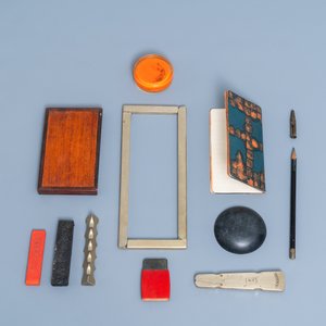 Un coffret nécessaire de lettré d'un peintre ou calligraphe, Chine, 19ème — photo 5