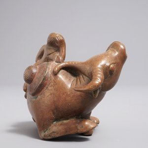 Un compte-gouttes en bronze en forme d'un garçon sur un buffle, Chine, 18/19ème — photo 3
