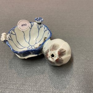 Un compte-gouttes en porcelaine de Chine en bleu, blanc et rouge de cuivre, Kangxi — photo 14
