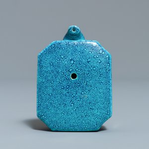 Un compte-gouttes en porcelaine de Chine 'robin's egg', 18/19ème — photo 6