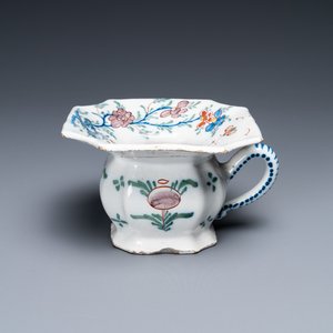 Un crachoir en faïence polychrome de Delft, 18ème — photo 1