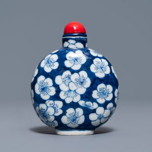 Un crapaud et un chat en porcelaine de Chine turquoise monochrome et une tabatière en bleu et blanc, Kangxi et 19ème — photo 15