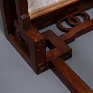 Un double socle en bois monté de plaques en marbre, Chine, 19/20ème — photo 9