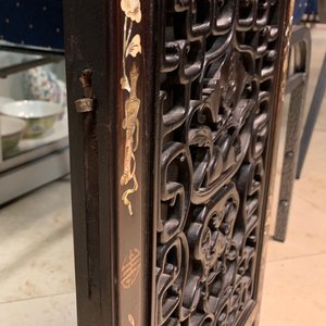 Un écran en bois incrusté de nacre à peintures sur soie, Chine, 19ème — photo 35