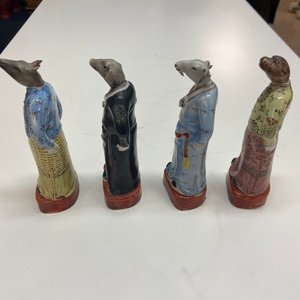 Un ensemble complet des douze animaux du zodiaque en porcelaine de Chine famille rose, marque de Hongxian, République — photo 26