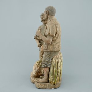 Un ensemble de 3 groupes signés en terre cuite, prob. Shiwan, Chine, 20ème — photo 11