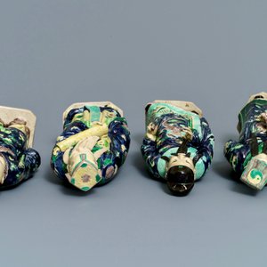 Un ensemble de huit figures en biscuit émaillé figurant 'Les Huit Immortels', Chine, République, 20ème — photo 7