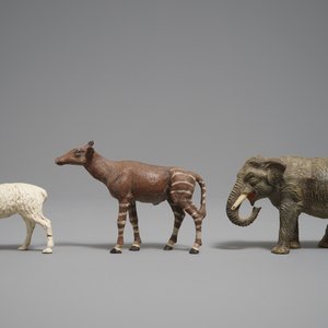 Un ensemble de modèles d'animaux en elastolin et lineol, Hausser, Allemagne, 1ère moitié du 20ème — photo 17