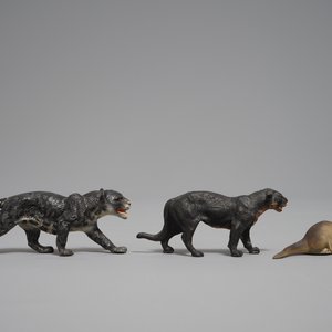 Un ensemble de modèles d'animaux en elastolin et lineol, Hausser, Allemagne, 1ère moitié du 20ème — photo 24
