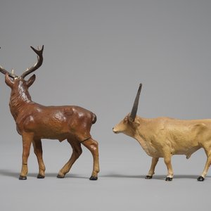 Un ensemble de modèles d'animaux en elastolin et lineol, Hausser, Allemagne, 1ère moitié du 20ème — photo 30