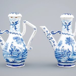 Un ensemble en faïence de Delft bleu et blanc, Pays-Bas et France, 18/19ème — photo 17