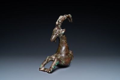 Un fragment d'un bélier en bronze, Luristan, Iran, 1er millénaire av. J.-C.