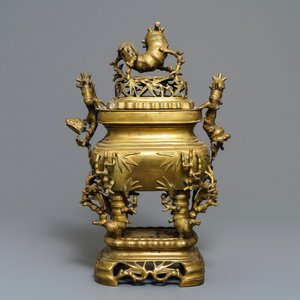 Un grand brûle-parfum en bronze, Chine pour le Vietnam, 19ème — photo 1