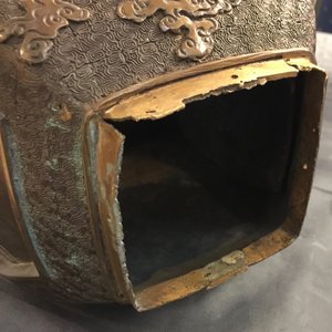 Un grand brûle-parfum sur socle en bronze, Japon, Edo ou Meiji, 19ème — photo 26
