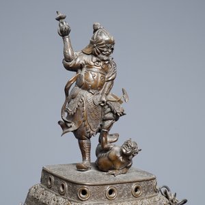 Un grand brûle-parfum sur socle en bronze, Japon, Edo ou Meiji, 19ème — photo 5