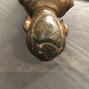 Un grand modèle de Mahakasyapa en bronze doré, Chine, Ming — photo 11