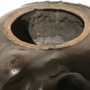Un grand modèle d'un chien de foo en bronze, Japon, Edo, 17/18ème — photo 11