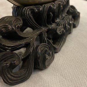 Un grand modèle d'une jonque en argent sur socle en bois sculpté, Chine, 19ème — photo 21