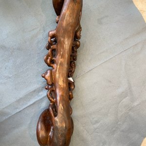 Un grand scèptre ruyi en bois sculpté, Chine, 19ème — photo 22