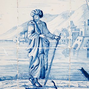 Un grand tableau de carreaux de Delft, Makkum, la Frise, 18ème — photo 2