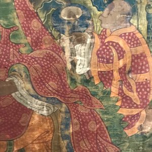 Un grand thangka à décor de trois arhats, Sino-Tibet, 18ème — photo 22
