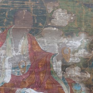 Un grand thangka à décor de trois arhats, Sino-Tibet, 18ème — photo 26
