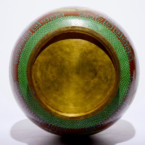 Un grand vase aux dragons en cloisonné, Chine, 19/20ème — photo 5