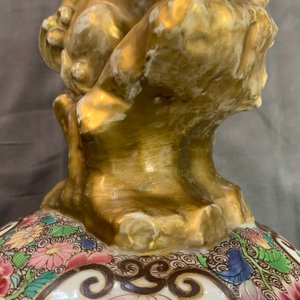 Un grand vase couvert de style famille rose en porcelaine de Samson, France, 19ème — photo 17