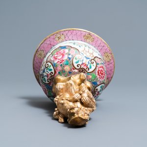 Un grand vase couvert de style famille rose en porcelaine de Samson, France, 19ème — photo 8