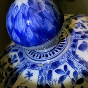 Un grand vase couvert en porcelaine de Chine bleu et blanc, Kangxi — photo 13
