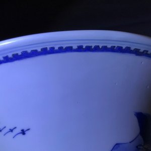 Un grand vase de forme yenyen en porcelaine de Chine famille bleu et blanc, Kangxi — photo 14