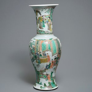 Un grand vase de forme yenyen en porcelaine de Chine famille verte, Kangxi — photo 2