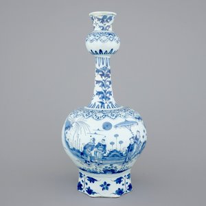 Un grand vase en faïence de Delft au decor d'une chinoiserie, 17ème — photo 1