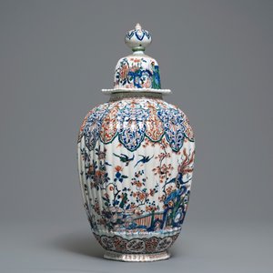 Un grand vase en faïence de Delft en palette cachemire, vers 1700 — photo 3