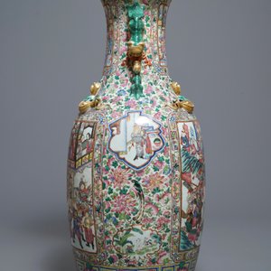 Un grand vase en porcelaine de Chine famille rose, 19ème — photo 4