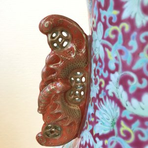 Un grand vase en porcelaine de Chine famille rose, 19ème — photo 26