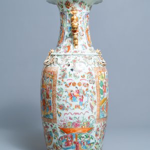Un grand vase en porcelaine de Chine famille rose de Canton, 19ème — photo 5