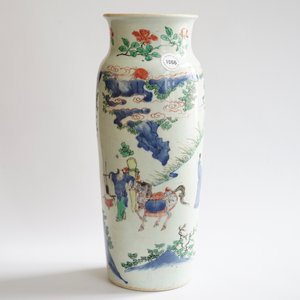 Un grand vase en porcelaine de Chine wucai, époque Transition, 1620-1683 — photo 13