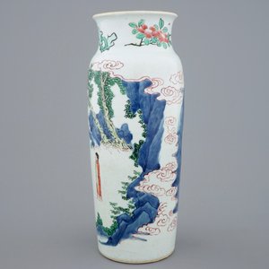 Un grand vase en porcelaine de Chine wucai, époque Transition — photo 3