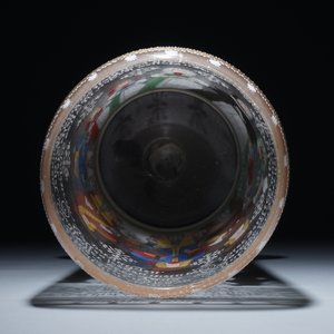 Un grand verre de marriage allemand, Fritz Heckert, Bohème, 19ème siècle — photo 5