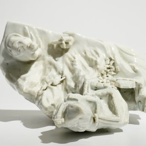 Un groupe de la Grande Muraille en porcelaine blanc de Chine de Dehua, 19ème — photo 6