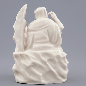 Un groupe d'un immortel avec un garçon en porcelaine blanc de Chine de Dehua, 18ème — photo 4