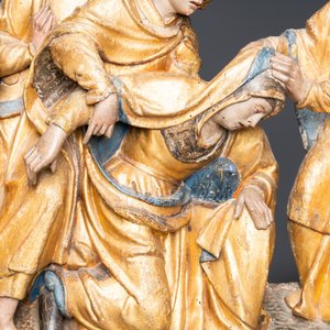 Un groupe en bois polychromé figurant la 'Déploration du Christ', Brabant, 1er quart du 16ème — photo 11