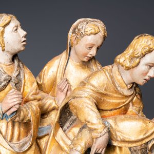 Un groupe en bois polychromé figurant la 'Déploration du Christ', Brabant, 1er quart du 16ème — photo 9