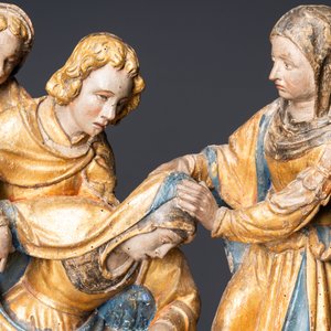 Un groupe en bois polychromé figurant la 'Déploration du Christ', Brabant, 1er quart du 16ème — photo 10
